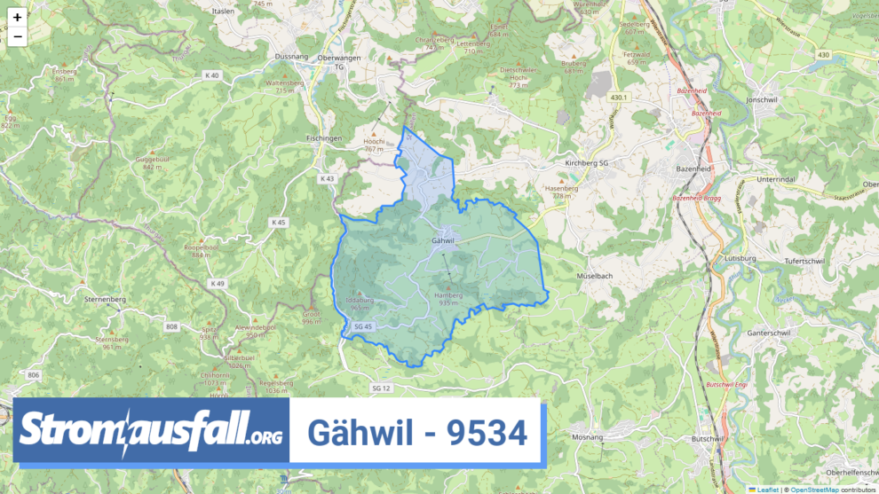 stromausfall ch ortschaft gaehwil 9534