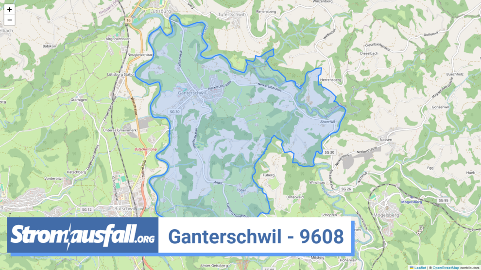 stromausfall ch ortschaft ganterschwil 9608