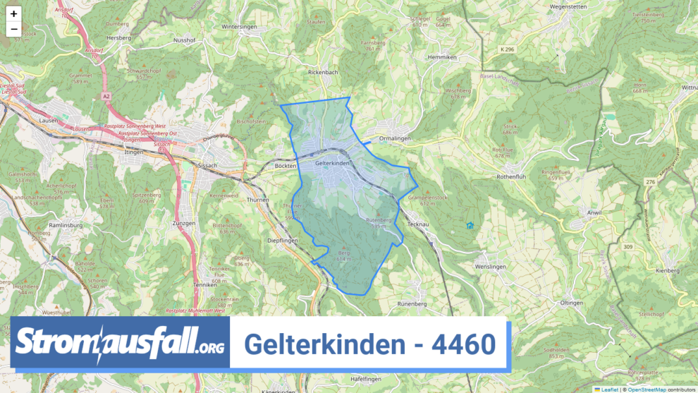 stromausfall ch ortschaft gelterkinden 4460