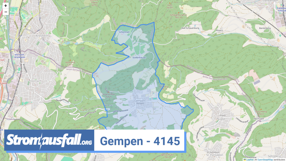 stromausfall ch ortschaft gempen 4145