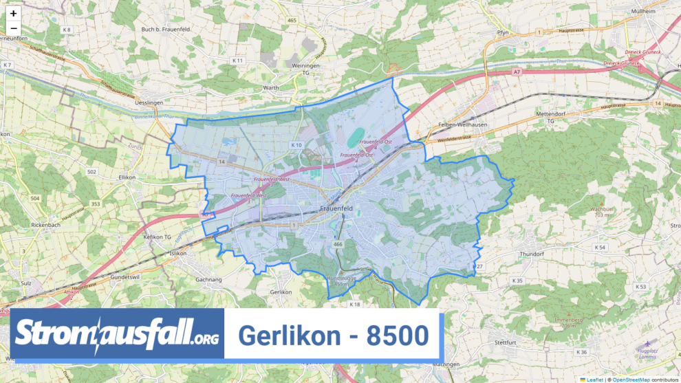 stromausfall ch ortschaft gerlikon 8500