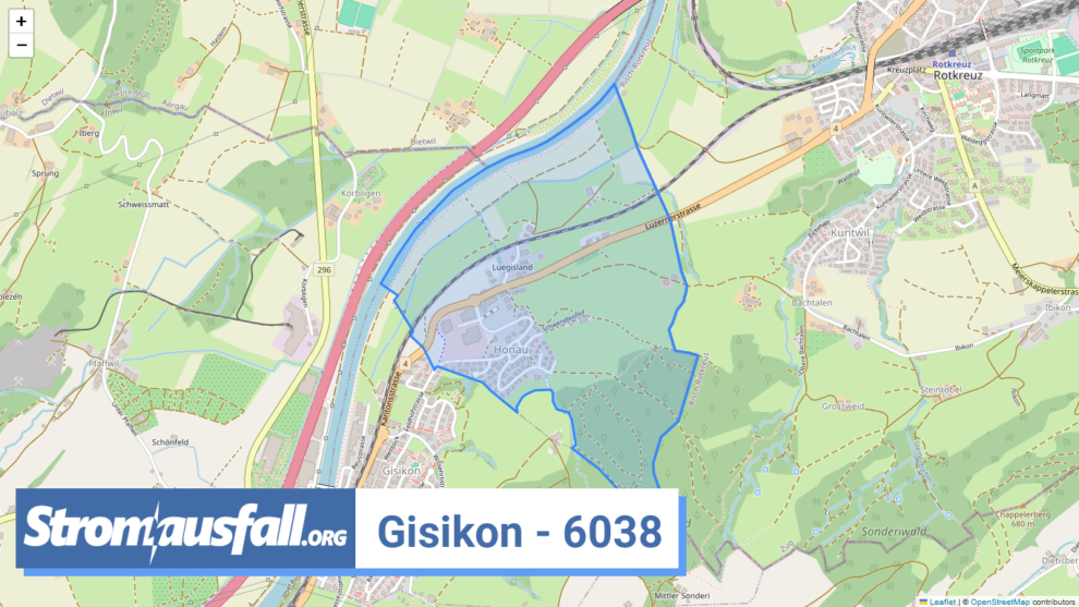 stromausfall ch ortschaft gisikon 6038