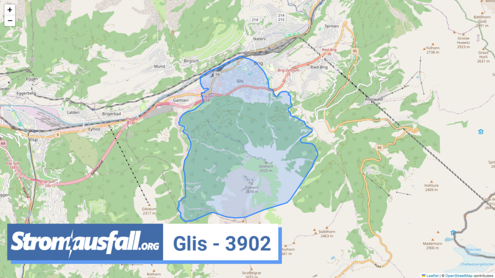 stromausfall ch ortschaft glis 3902