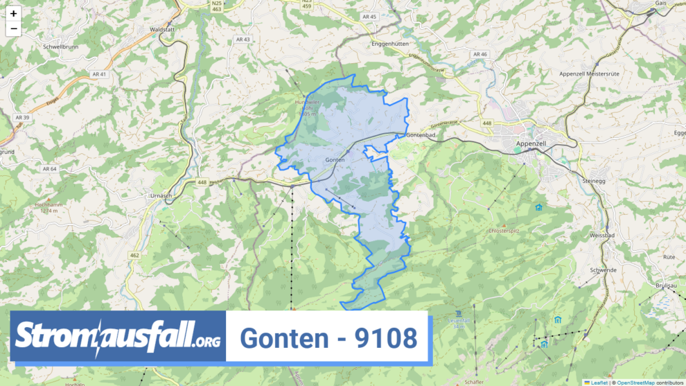 stromausfall ch ortschaft gonten 9108