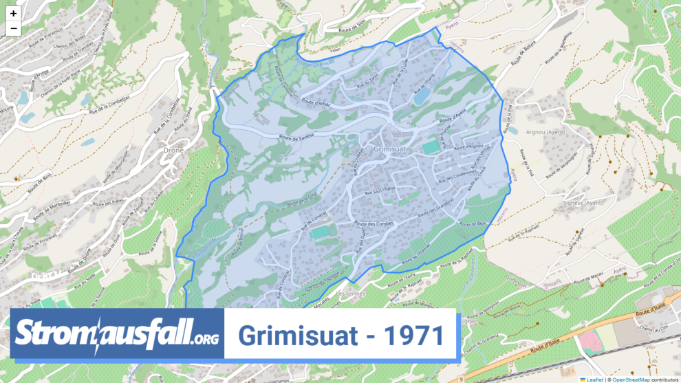 stromausfall ch ortschaft grimisuat 1971