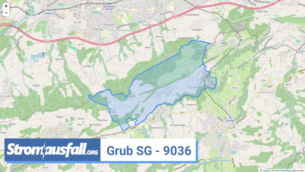 stromausfall ch ortschaft grub sg 9036