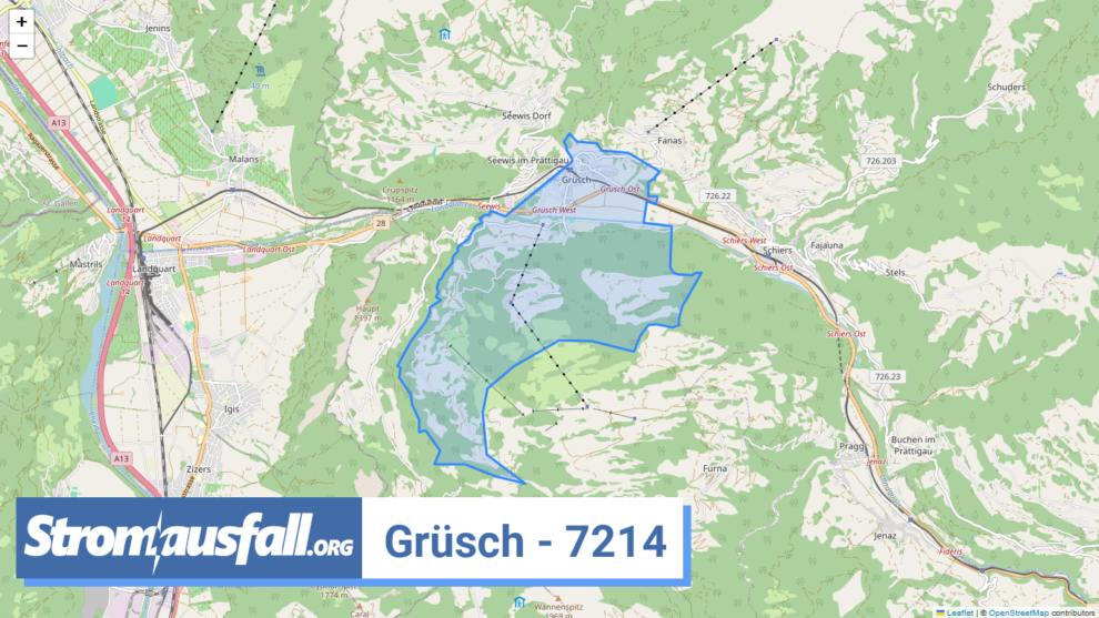 stromausfall ch ortschaft gruesch 7214