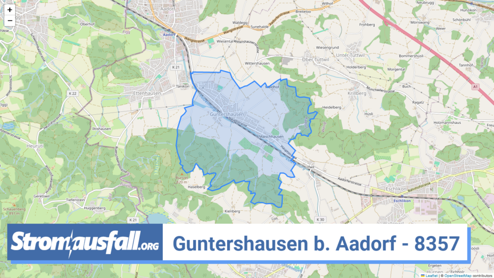 stromausfall ch ortschaft guntershausen b. aadorf 8357