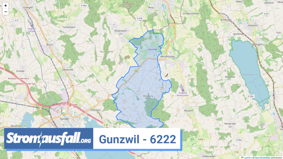 stromausfall ch ortschaft gunzwil 6222