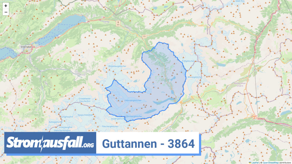 stromausfall ch ortschaft guttannen 3864