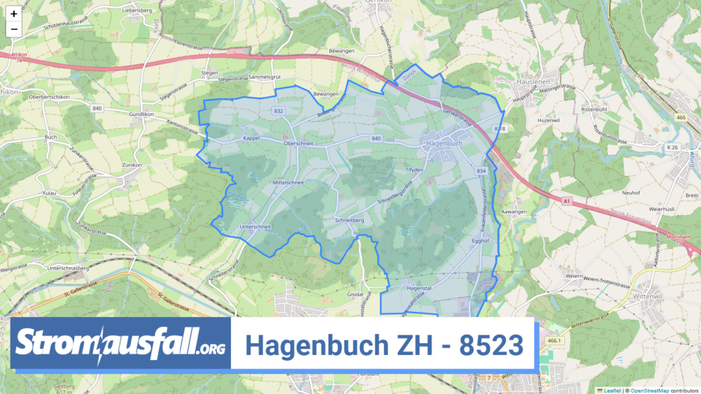 stromausfall ch ortschaft hagenbuch zh 8523