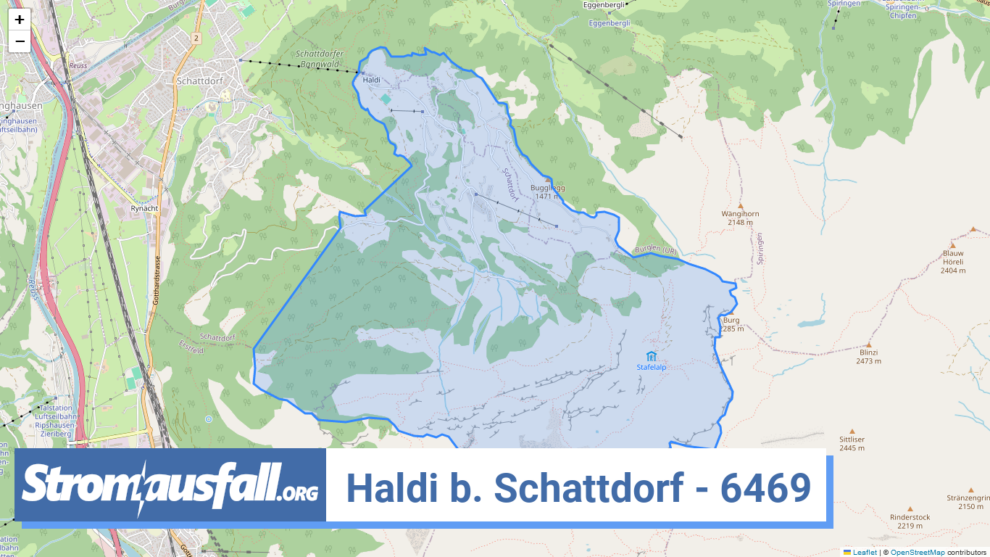 stromausfall ch ortschaft haldi b. schattdorf 6469