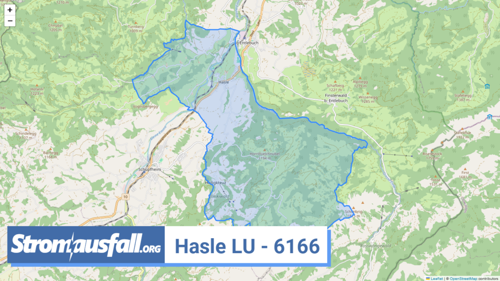 stromausfall ch ortschaft hasle lu 6166