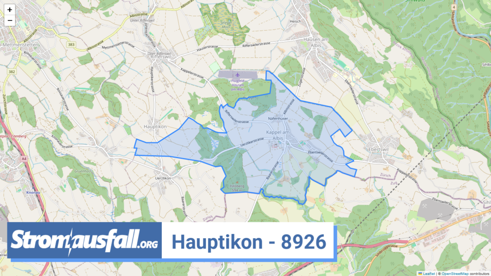 stromausfall ch ortschaft hauptikon 8926