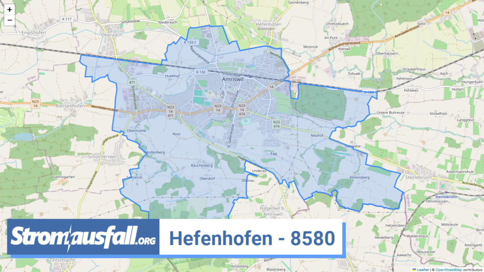 stromausfall ch ortschaft hefenhofen 8580