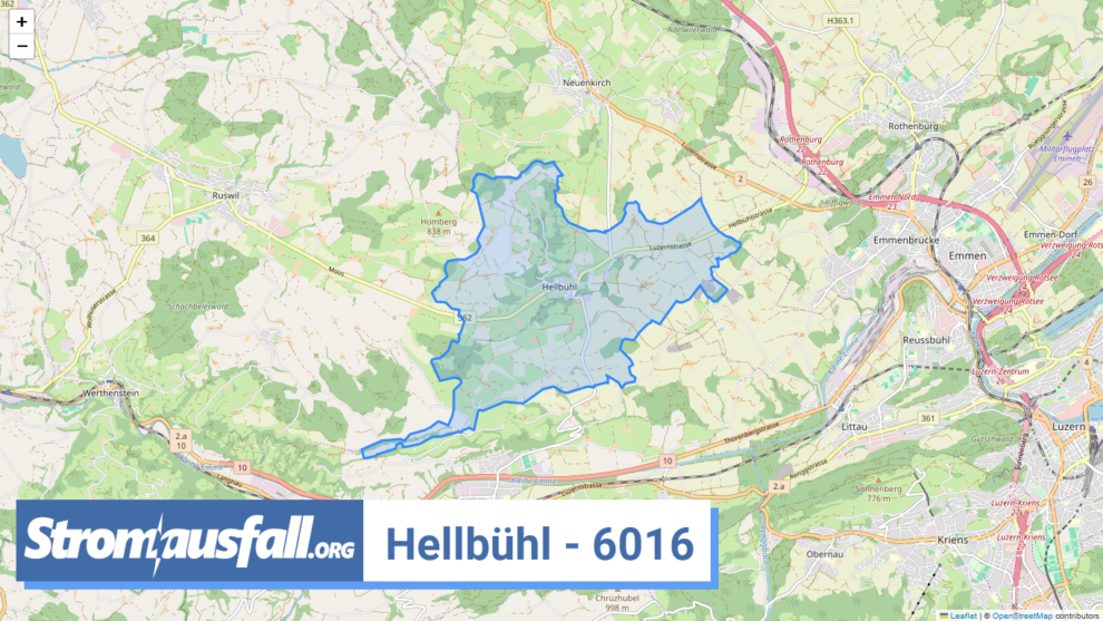 stromausfall ch ortschaft hellbuehl 6016