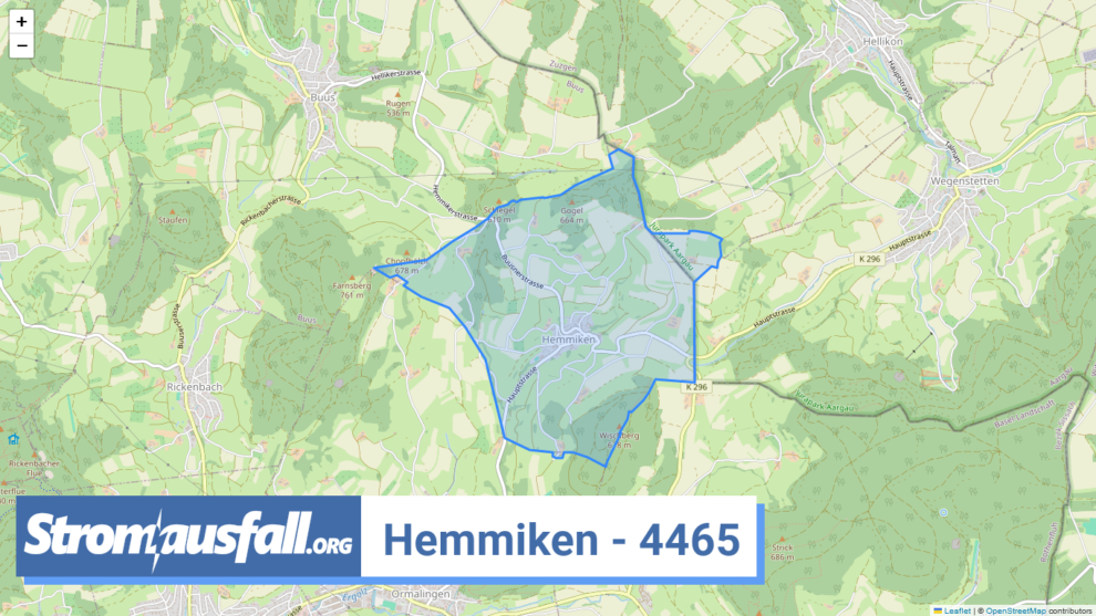 stromausfall ch ortschaft hemmiken 4465