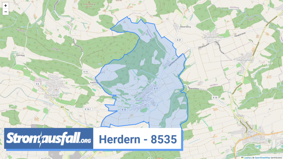 stromausfall ch ortschaft herdern 8535