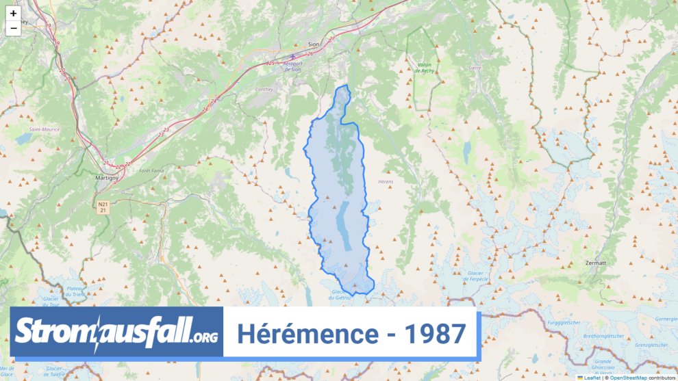 stromausfall ch ortschaft heremence 1987