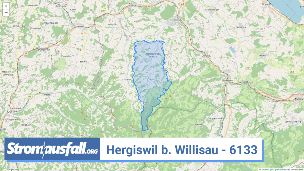 stromausfall ch ortschaft hergiswil b. willisau 6133