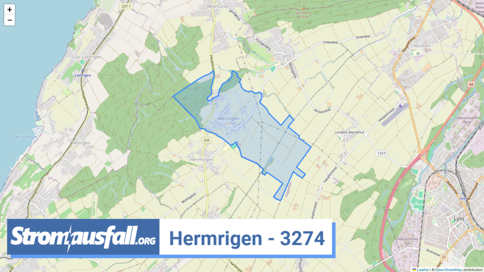 stromausfall ch ortschaft hermrigen 3274