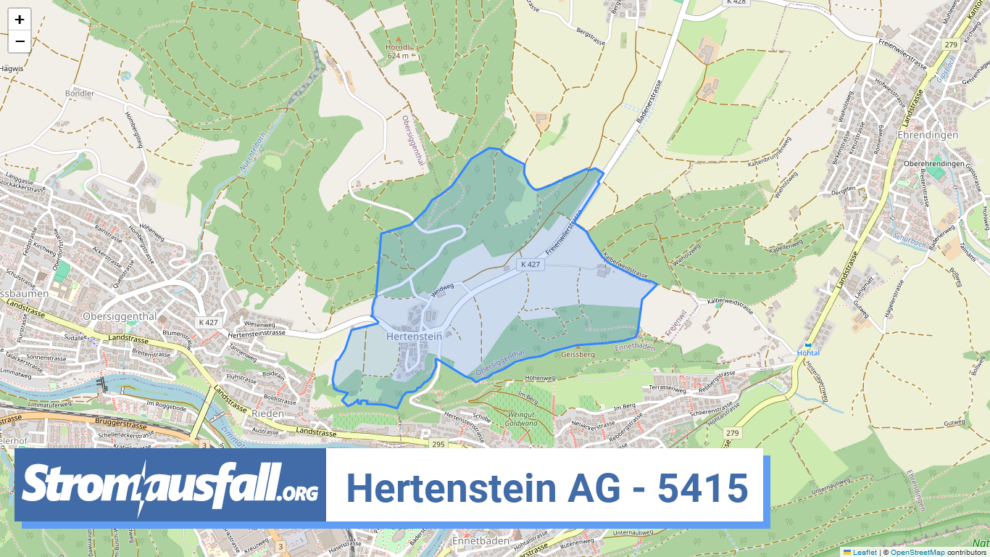 stromausfall ch ortschaft hertenstein ag 5415