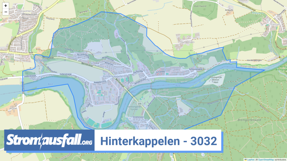 stromausfall ch ortschaft hinterkappelen 3032