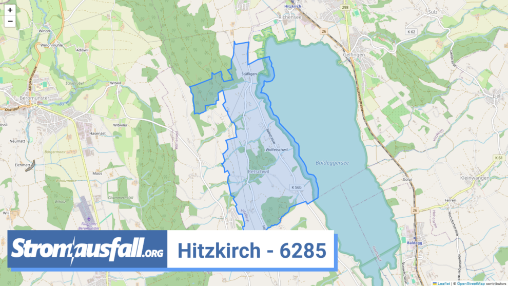 stromausfall ch ortschaft hitzkirch 6285