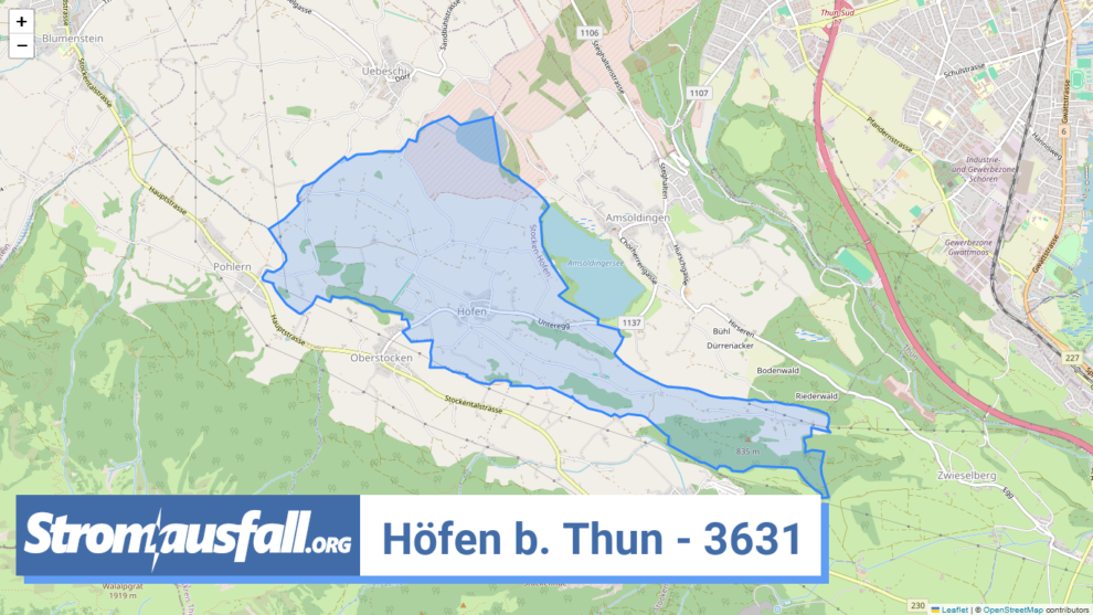 stromausfall ch ortschaft hoefen b. thun 3631