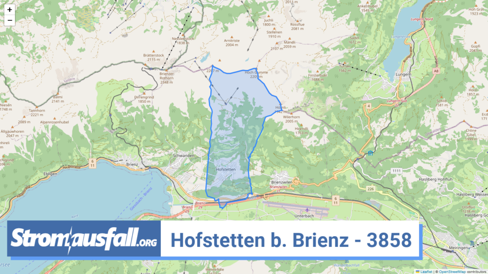 stromausfall ch ortschaft hofstetten b. brienz 3858