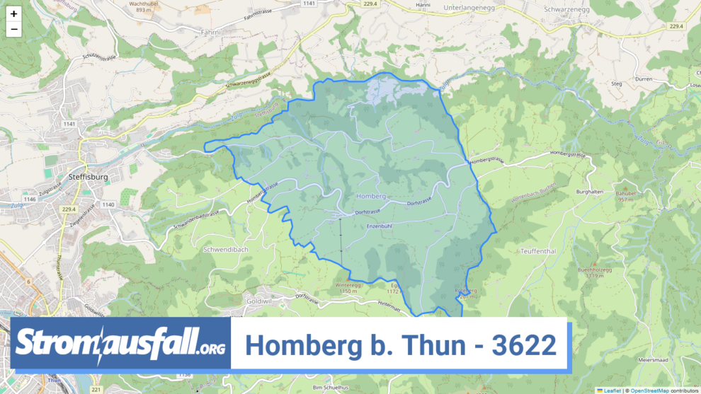 stromausfall ch ortschaft homberg b. thun 3622