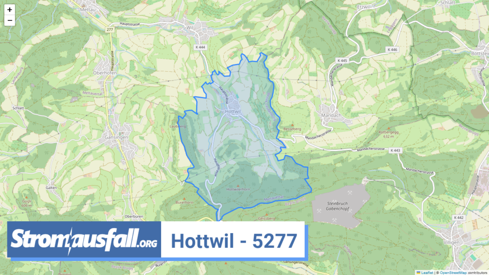 stromausfall ch ortschaft hottwil 5277