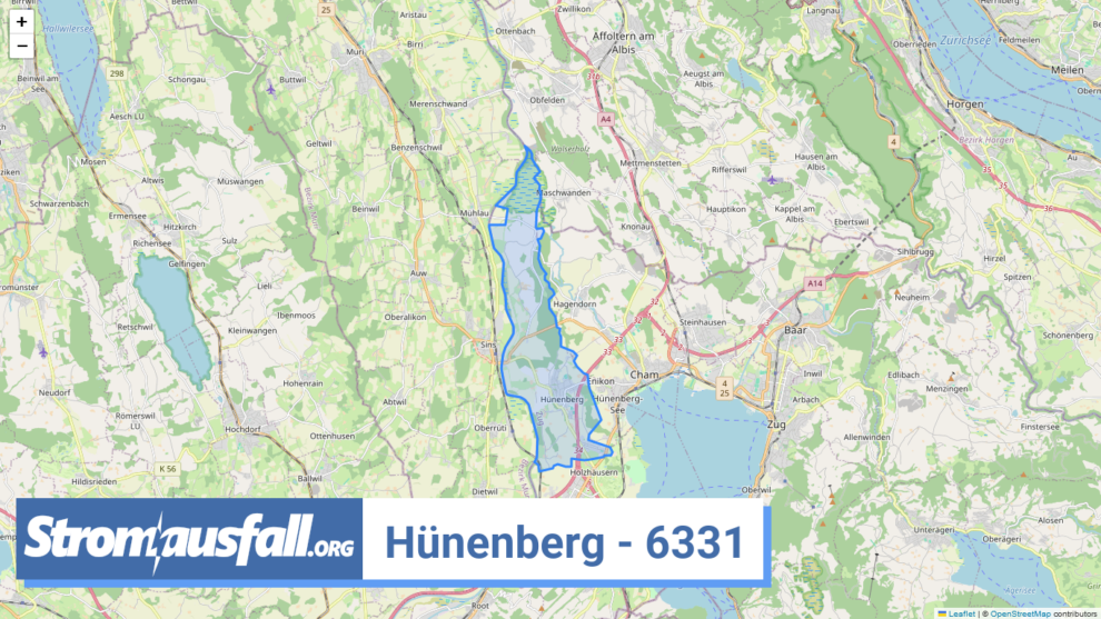 stromausfall ch ortschaft huenenberg 6331