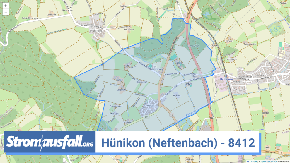 stromausfall ch ortschaft huenikon neftenbach 8412