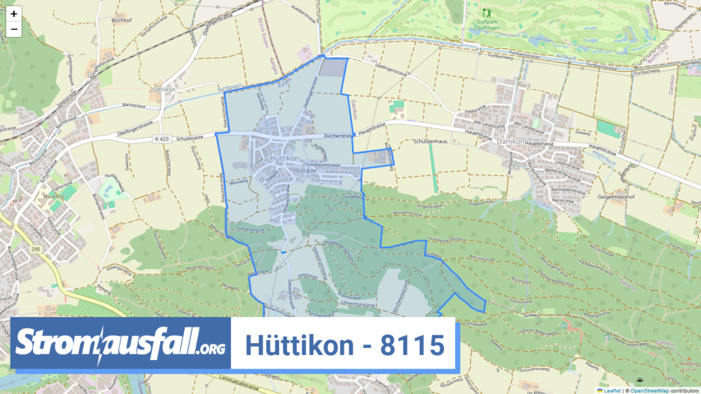 stromausfall ch ortschaft huettikon 8115