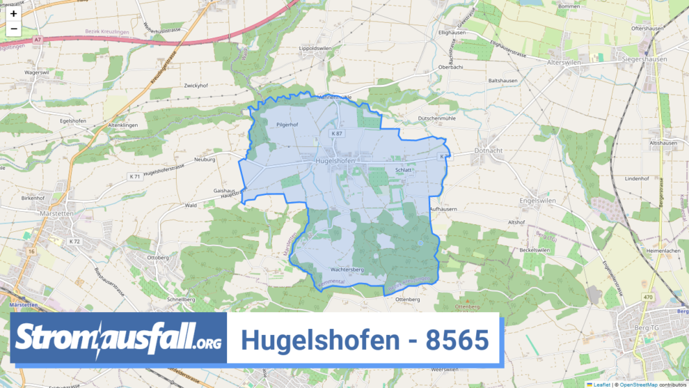 stromausfall ch ortschaft hugelshofen 8565