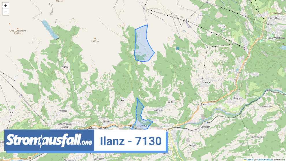 stromausfall ch ortschaft ilanz 7130