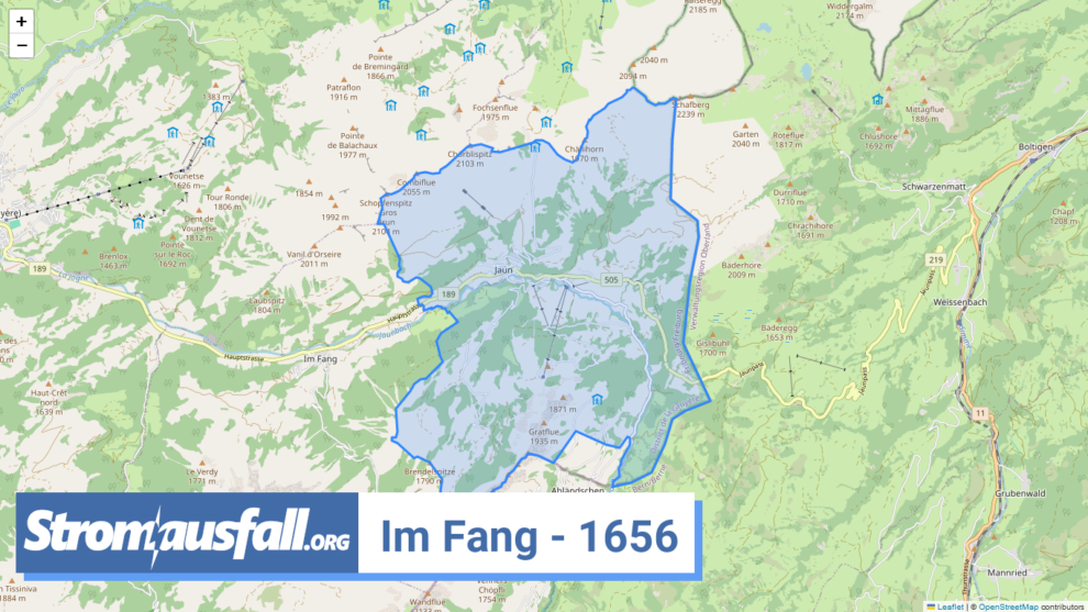 stromausfall ch ortschaft im fang 1656