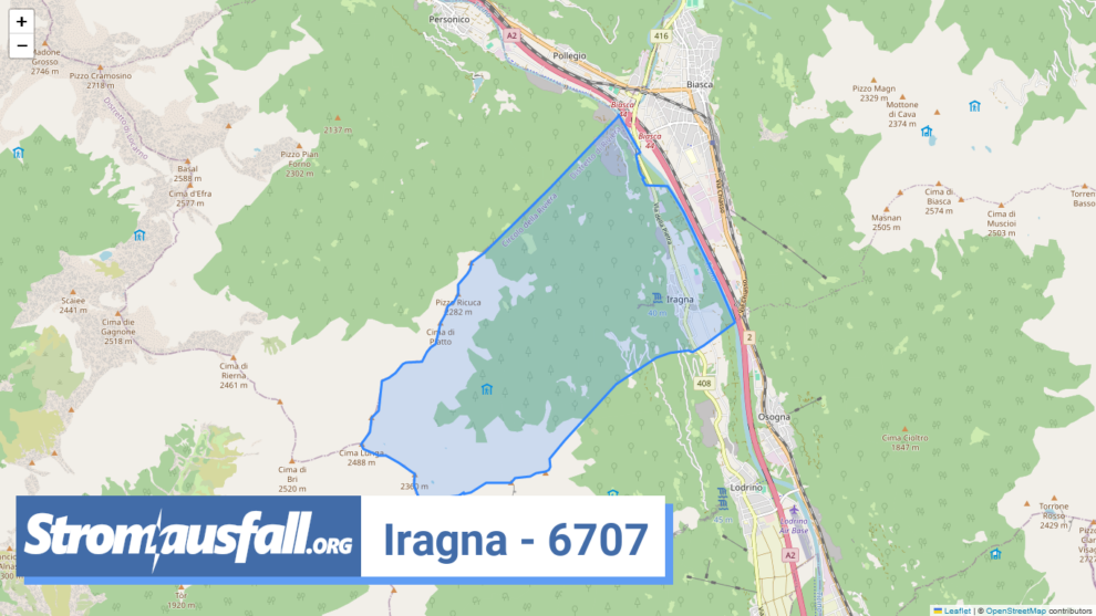 stromausfall ch ortschaft iragna 6707