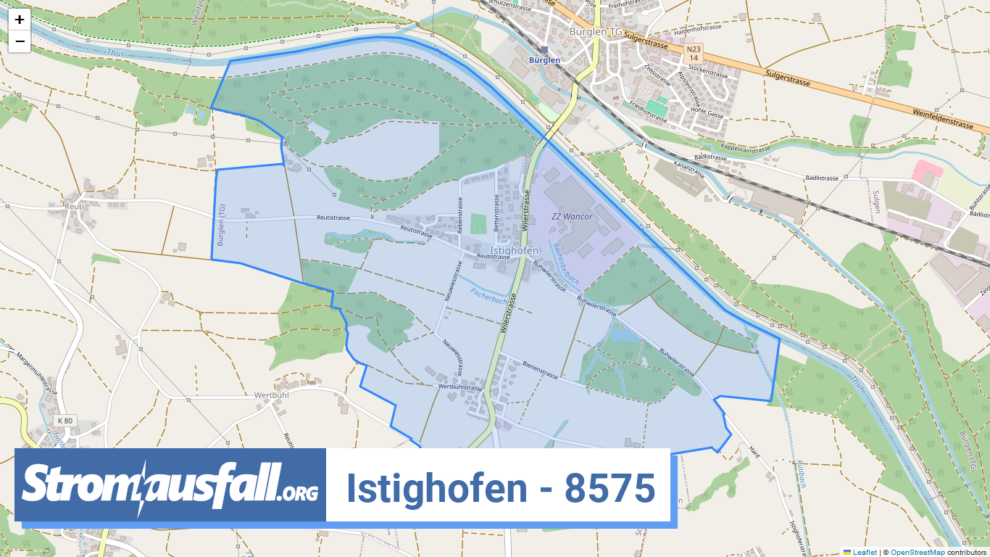 stromausfall ch ortschaft istighofen 8575