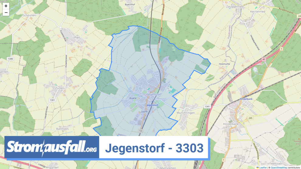 stromausfall ch ortschaft jegenstorf 3303