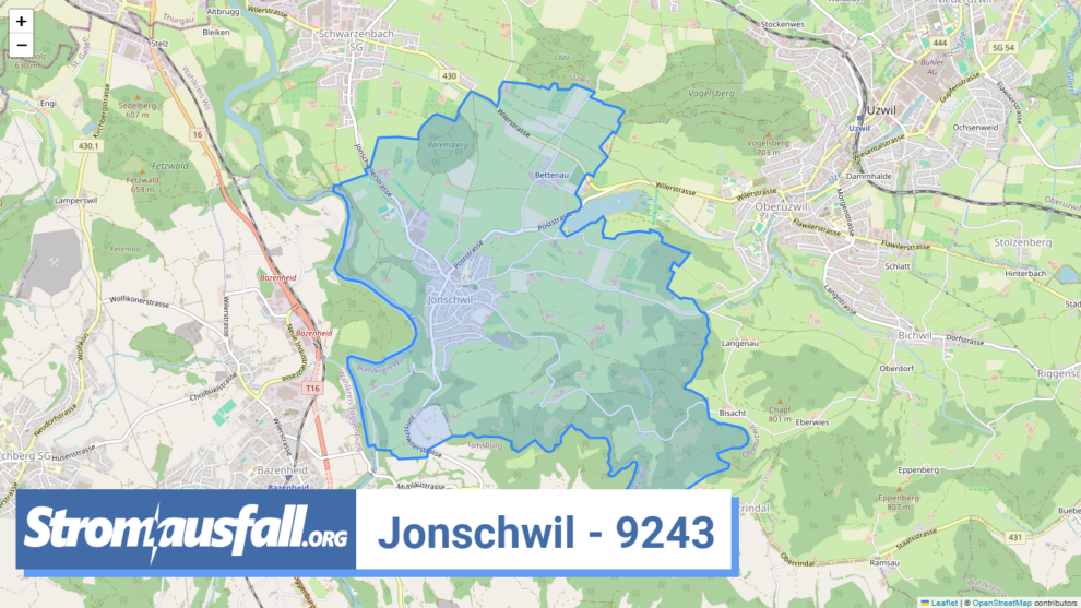 stromausfall ch ortschaft jonschwil 9243