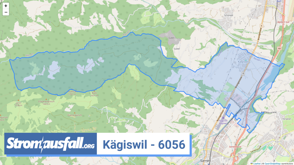 stromausfall ch ortschaft kaegiswil 6056