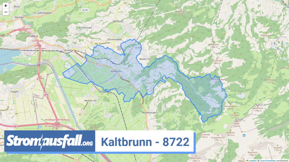 stromausfall ch ortschaft kaltbrunn 8722