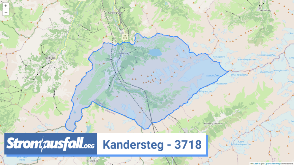 stromausfall ch ortschaft kandersteg 3718