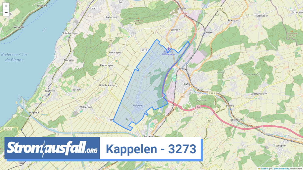 stromausfall ch ortschaft kappelen 3273