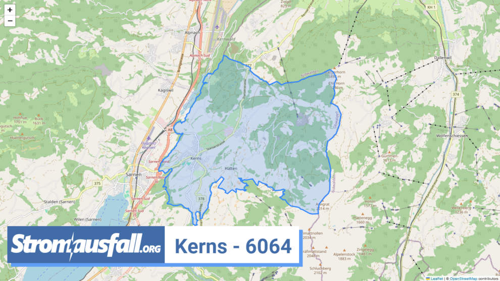 stromausfall ch ortschaft kerns 6064