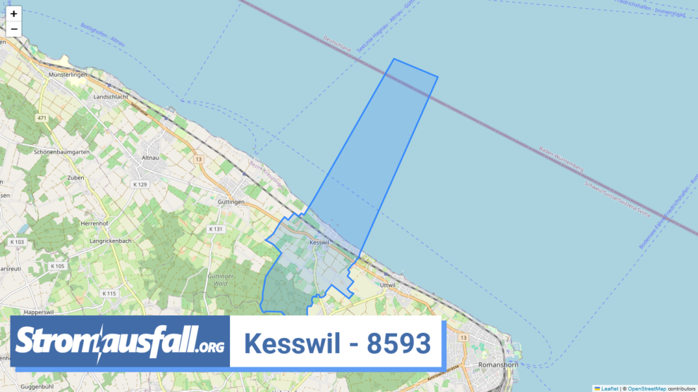 stromausfall ch ortschaft kesswil 8593