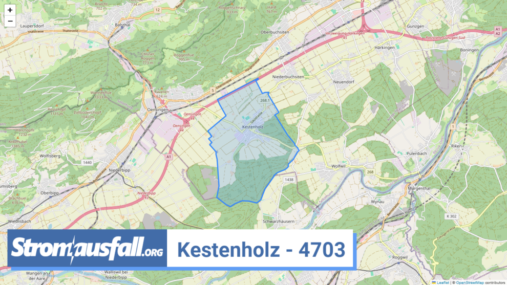 stromausfall ch ortschaft kestenholz 4703