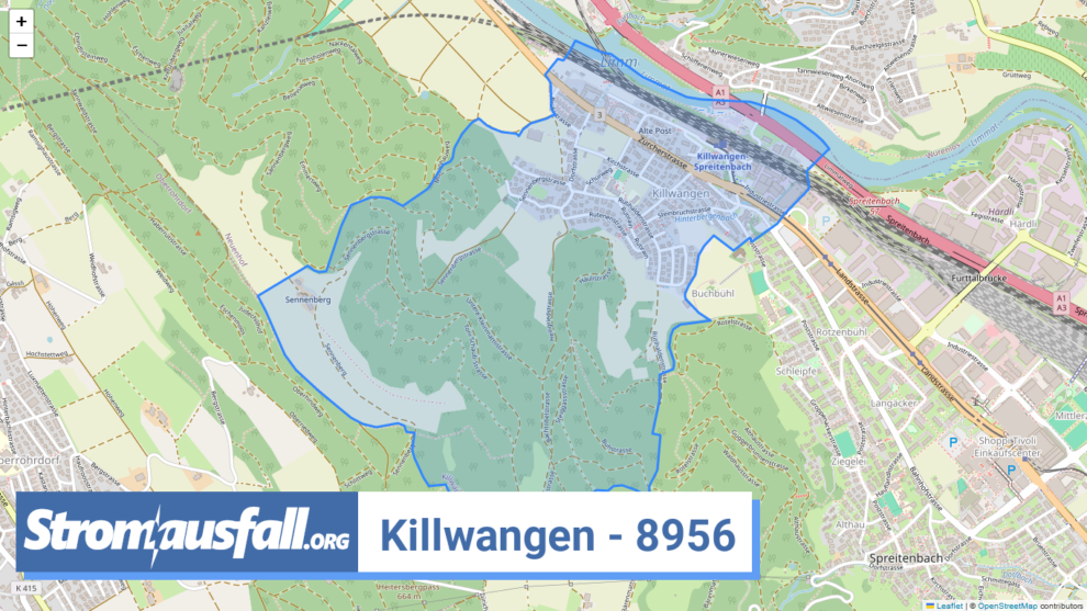 stromausfall ch ortschaft killwangen 8956